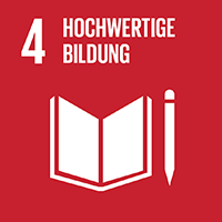 Logo Ziel 4 Hochwertige Bildung